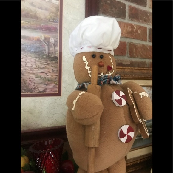 Rare Vintage Large Gingerbread Man Decor - Picture 11 of 12